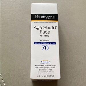 New Neutrogena Age Shield Face oil free 70